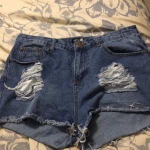 High waisted shorts